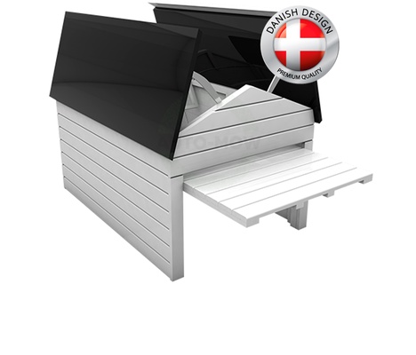 Caseta Robot cortac�sped my robot home blanca y negra